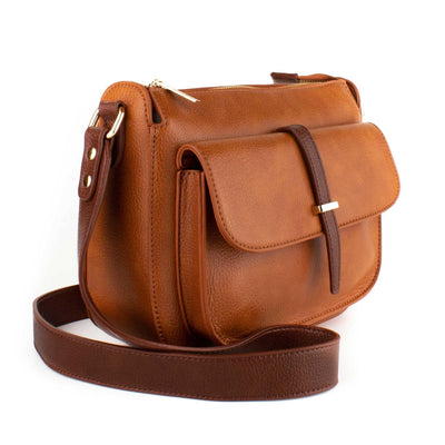 Crossbody Batůžek barvy Camel - Galija