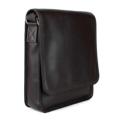 Crossbody Pánská Hnědá Kožená Kabelka - Galija