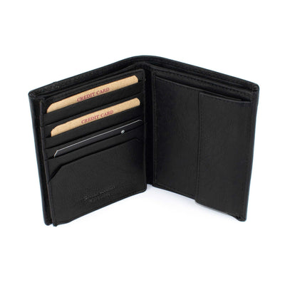 Černá pánská kožená peněženka - Galija