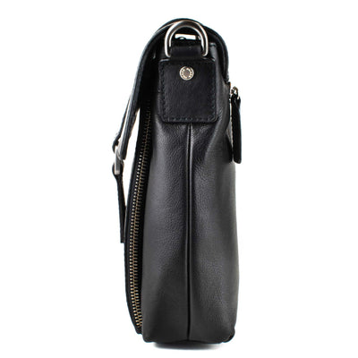 Černý Pánský Kožený Crossbody - Galija