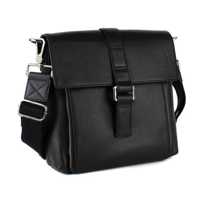 Černý Pánský Kožený Crossbody - Galija