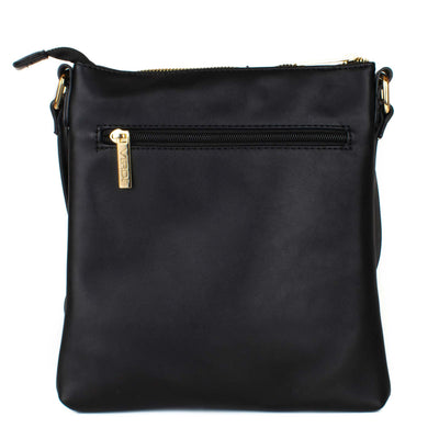 Tenká Dámská Crossbody Černá Kabelka - Galija