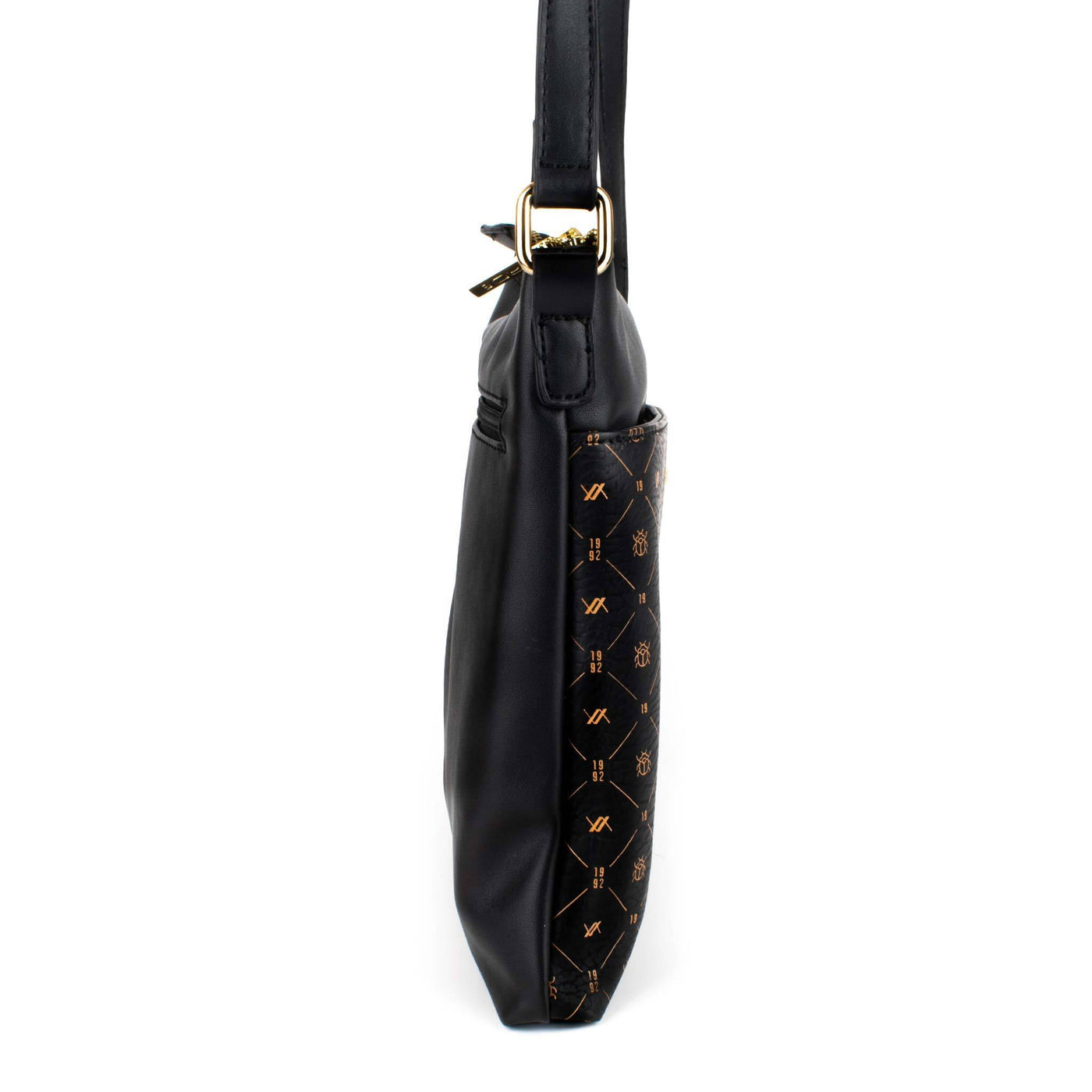 Tenká Dámská Crossbody Černá Kabelka - Galija