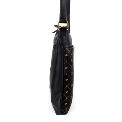 Tenká Dámská Crossbody Černá Kabelka - Galija