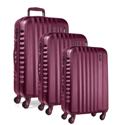 Set 3v1 Ribbon Burgundi L/M/S Kufry - Galija